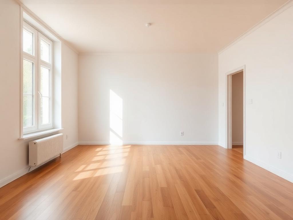 Leeggemaakte woonkamer na woningontruiming door Clearmax